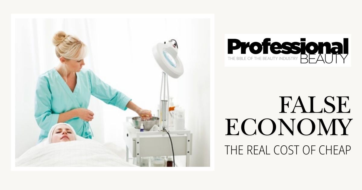 Blog cover image titled "False Economy: The Real Cost of Cheap," focusing on the hidden costs of choosing low-quality packaging solutions.