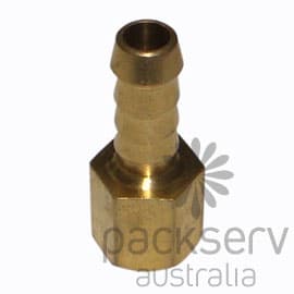 Female Hose Tail Adapter (1/4", Brass) - Packserv