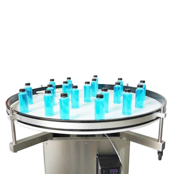 PAT-8 Accumulation Outfeed Table from Packserv Australia for optimizing product flow in packaging lines.