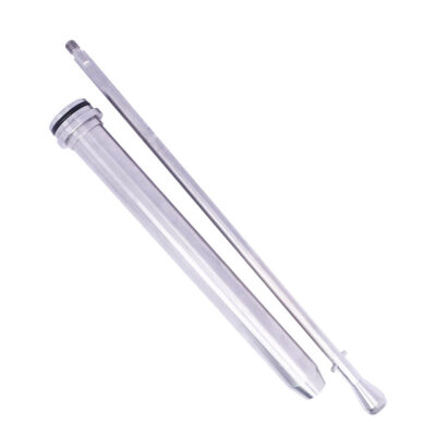 Positive Shut-Off Nozzle with Tube and Rod, 240mm Length and 25mm Diameter, designed for precision liquid filling by Packserv Australia.