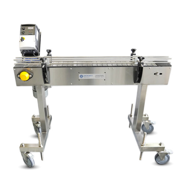 1.2m Bench Top Stainless Steel Slat Conveyor - Image 2