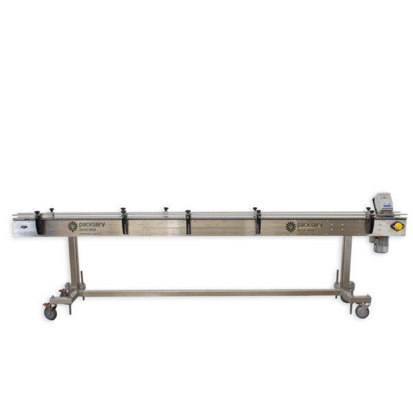 3.6m Slat Conveyor Stainless Steel - Packserv Australia