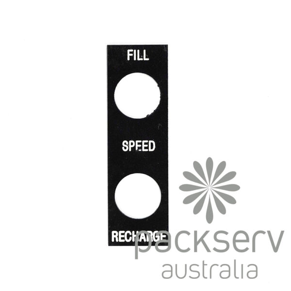 Label Plate Double Fill Speed Recharge - Steel