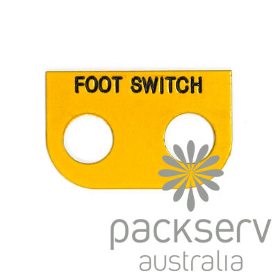 Foot Switch Label Plate (LPL-FS).