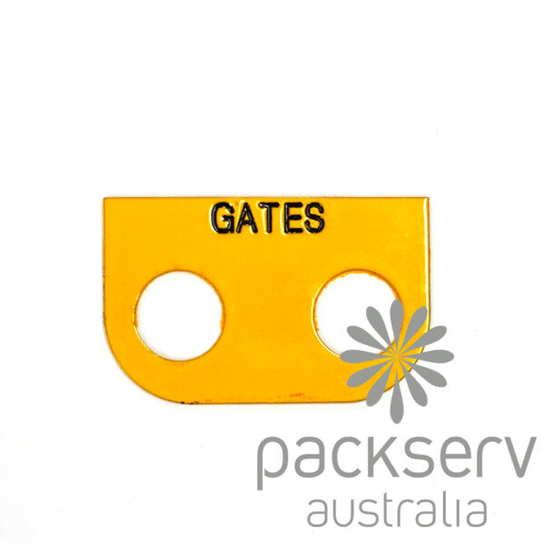 Label Plate Large Gates - Steel