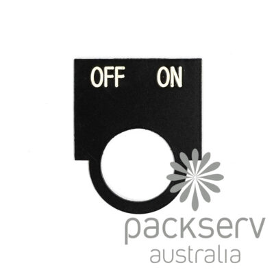 On & Off Label Plate Indicator - Rounded, Steel (LPR-OO)