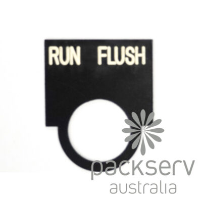 Label Plate Rounded Run Flush