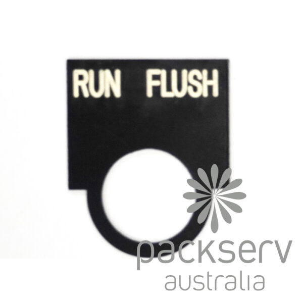 Label Plate Rounded Run Flush