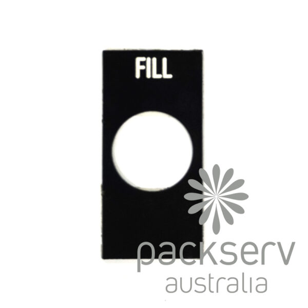 Label Plate Square Fill - Steel