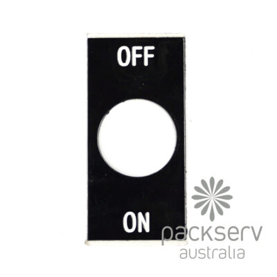On Off Label Plate - Square, Steel (LPS-OO)