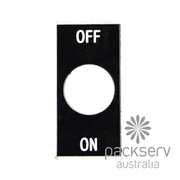 On Off Label Plate - Square, Steel (LPS-OO)