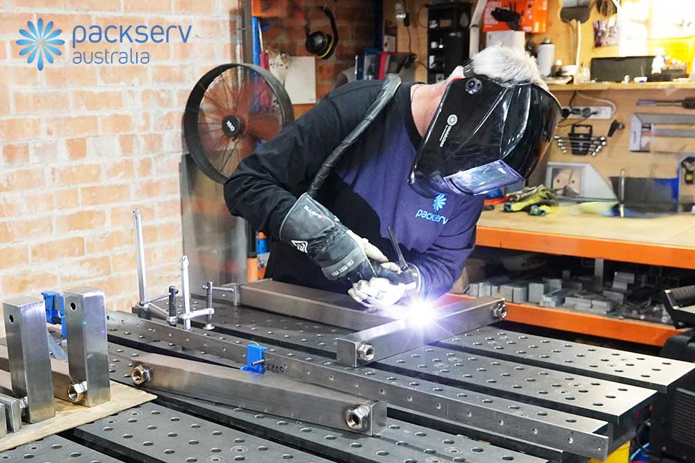 Welding of machinery