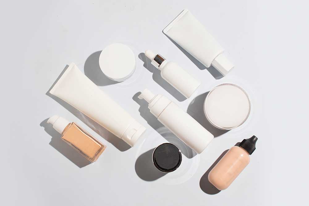 Various Cosmetic Bottles
