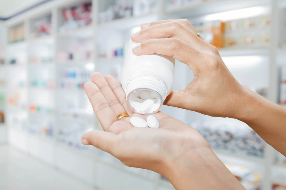 Open Pill Bottle