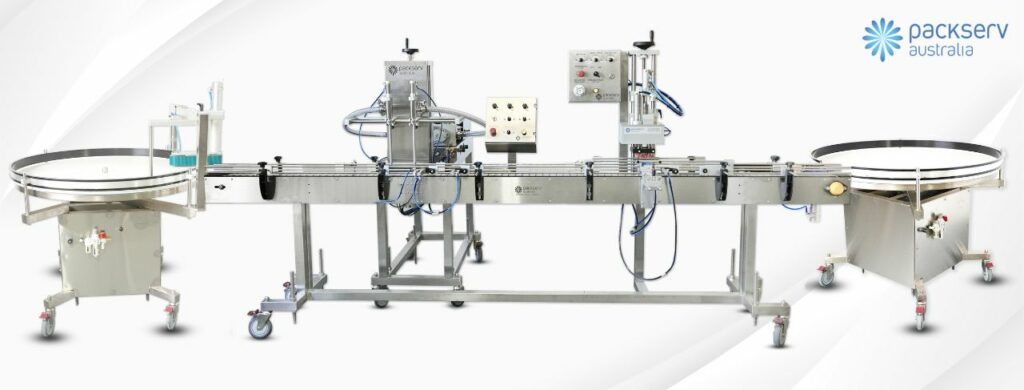 Full-Line Pneumatic system artwork showcasing efficient packaging machinery from Packserv Australia.