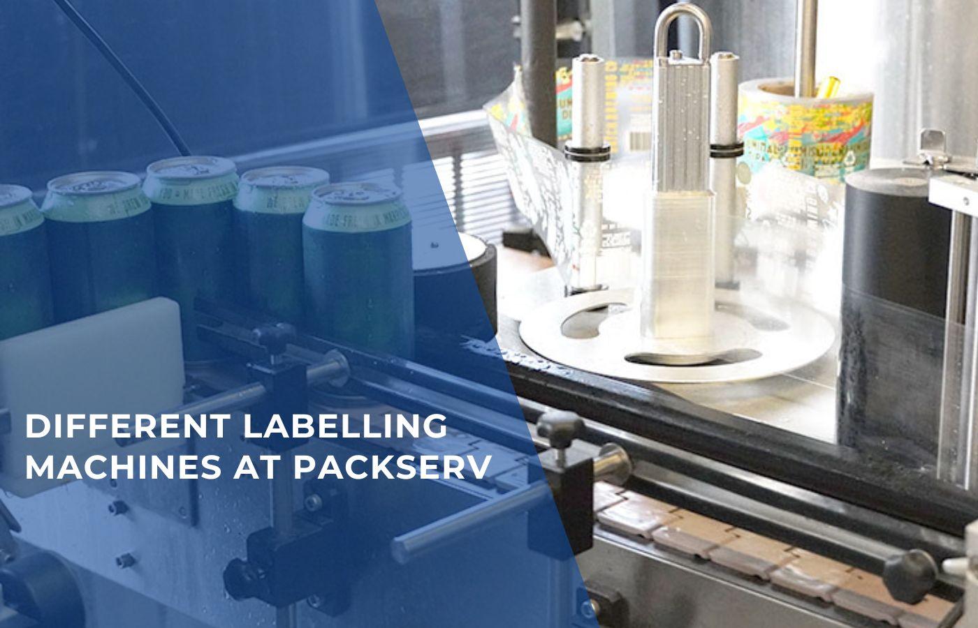 A range of labelling machines for different industries displayed by Packserv.