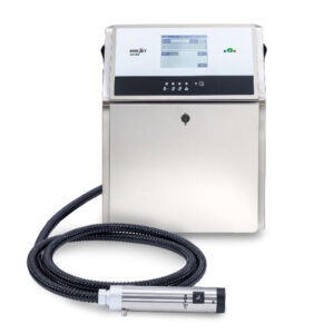 KGK Printer Model CCS-1000 front view, showcasing its compact industrial design and user-friendly interface.